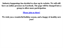 Tablet Screenshot of industryhappenings.com